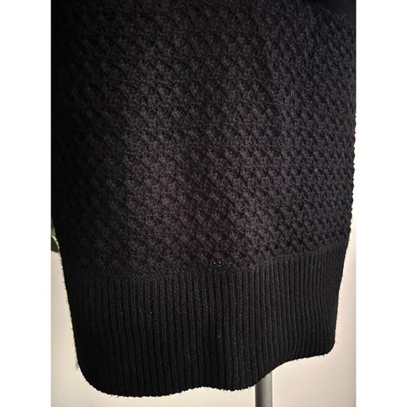 Tibi Womens Vintage Y2K Black Wool Cashmere Midi Old Money Sweater Dress Sz M - Picture 4 of 10